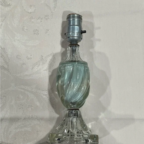 Antique Glass Table Lamp - Picture 7 of 12